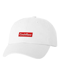 Cashflow Embroidered Dad Cap- White
